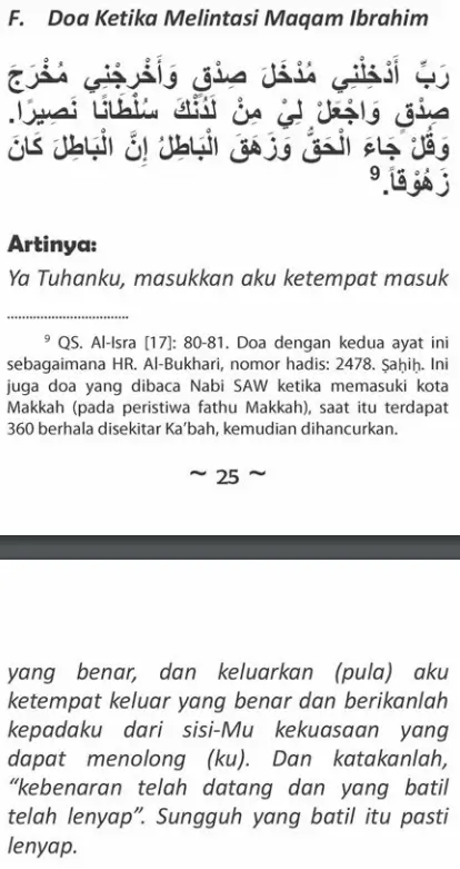 doa saat melintas maqam ibrahim